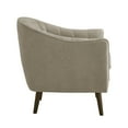 thumbnail image 3 of Weston Home Rhyl Mid-Century Modern Channel-Tufted Accent ChairTaupe, 3 of 8