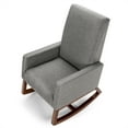 thumbnail image 6 of Topbuy Upholstered Armchair Rocking Chair High Back for Living Room Gray, 6 of 7