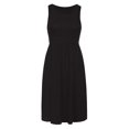 thumbnail image 6 of JIAYUE Women's Dress Above Knee Solid Color Sleeveless Round Neck Pocket Short Elegant Casual Stylish Female Dresses, 6 of 7