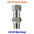 thumbnail image 2 of 2X Pressure Washer Swivel, 3/8 Inch NPT Male Thread Fitting, 4500 PSI, for Pressure Washer (Stainless Steel), 2 of 4