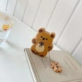 thumbnail image 2 of Cute AirPods 4 4rd Generation Case,Kawaii 3D Cartoon Teddy Bear Soft Silicone Protective Cover with Keychain Shockproof Charging Case Compatiable with AirPods 4 New for Girls Women, 2 of 14