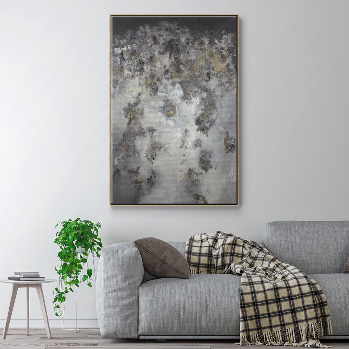 Meteor Showers Framed Premium Gallery Wrapped Canvas - Ready to Hang