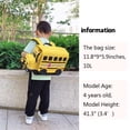 thumbnail image 3 of Mochila Bluboon para niños y niñas, preescolar, dibujos animados en 3D, amarilla, 3 of 9