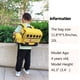 thumbnail image 3 of Mochila Bluboon para niños y niñas, preescolar, dibujos animados en 3D, amarilla, 3 of 9