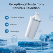 AQUA CREST Water Pitcher Filters Replacement for Brita®Water Filter, Pitchers and Dispensers, Classic OB03, Mavea® 107007, and More, NSF Certified , 1 Year Filter Supply (5+1 pack)