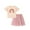 B-Pink dress, variant on Emy Dola Summer Toddler Girls 2 Pieces Cartoon Tutu Dress 2-7 Years Kids Short Sleeve T-shirt Glimmer Waist Tulle Skirt Outfits