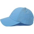 thumbnail image 3 of Womens Criss Cross Ponytail Baseball Cap Adjustable High Messy Bun Ponycap Quick Drying Hat-DF, 3 of 5