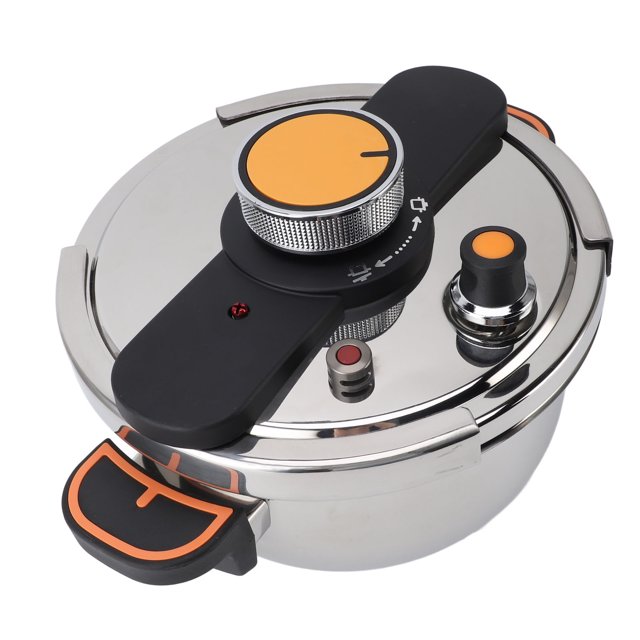 Stainless Steel Pressure Canner, Professional Large Capacity Safety Even Heating Pressure Cooker for Home Kitche 4L,5L,6L