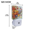 thumbnail image 4 of Yayeee LED Plug in Night Light for The Home with Auto Dusk to Dawn Light Sensors, 2 Pack, Purple Floral Tomatoes, 4 of 6