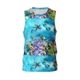 thumbnail image 2 of Easygdp Corals and Tropical Fish Men's Mesh Basketball Jersey Quick Drying Sleeveless Shirts Fitted Muscle Tank Tops Sport Round Neck T-Shirt - Large, 2 of 9