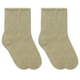 thumbnail image 3 of Jefferies Socks Womens Socks, Thick Cotton Ribbed Slouch Crew Ankle Cuff Roll Socks, 2 Pair, 3 of 5