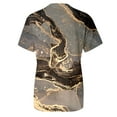 thumbnail image 4 of Womens Graphic T-shirts Short Sleeve Crewneck Fashion Print Tee Loose Summer Tops Coffee XXL, 4 of 5