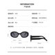 thumbnail image 3 of Gafas de sol estrechas ovaladas con patrón de mármol, gafas de sol modernas con encanto para disparar en la calle, gafas de sol modernas para mujer 9288 ShuxiuWang  9024735118091, 3 of 3