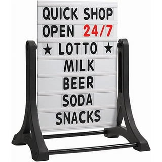 Aarco Products ROC-4 The Rocker Deluxe Double Sided Sidewalk Sign with Changeable Letterboard