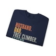 thumbnail image 3 of Tree Climber Husband Dad Sweatshirt Gift Crew Neck Shirt Long Sleeve Unisex, 3 of 5