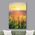 thumbnail image 2 of wall26 Canvas Print Wall Art Vibrant Sunset Sky Mountain Range Forest Nature Wilderness Photography Realism Decorative Landscape Relax/Calm Zen Multicolor for Living Room, Bedroom, Office - 16"x, 2 of 5