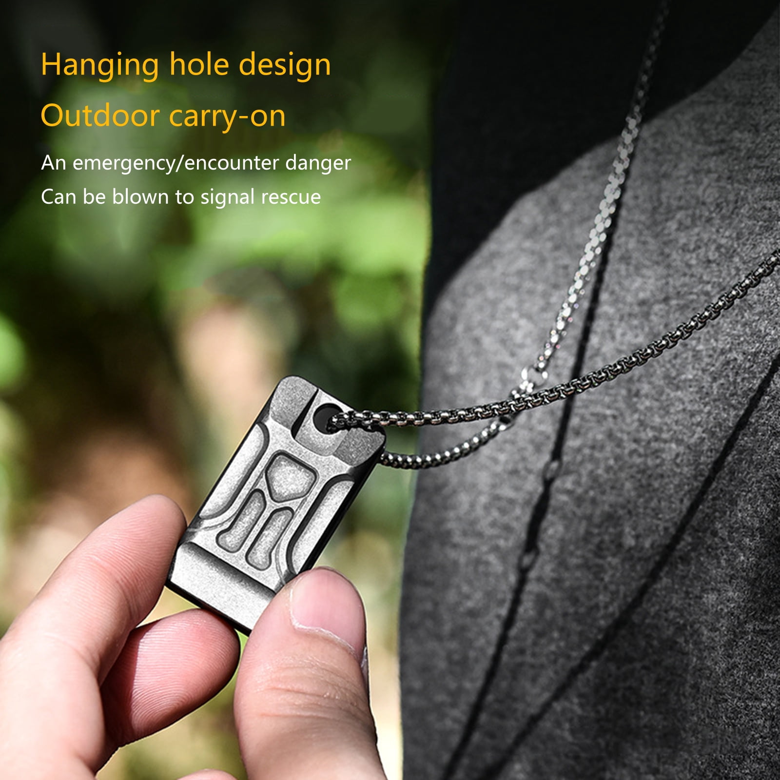 Safety Survival Double Tube Whistle Hikings Camping Training Outdoor Sports Alloys Keyring Whistle