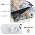 thumbnail image 6 of Blue Starfish Coastal Round Area Rug 3.3Ft Washable Circle Rugs for Dining Room Table, Eucalyptus Summer Nautical Shell Non-Slip Carpet Floor Mats Indoor Outdoor Carpet Runner Aesthetic Home Decor, 6 of 8