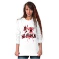 thumbnail image 4 of I Love Halloween Spooky Macabre Plus Size Long Sleeve Graphic Tee Shirt Brisco Brands 2X, 4 of 5