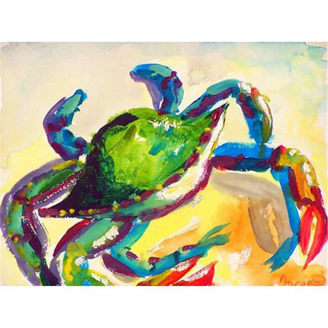 Betsy Drake PM267 Seal Crabe Place Tapis - Lot de 4