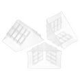 thumbnail image 1 of 4Pack Corner Protectors 45x75mm Plastic Right Angle Corner Guards Cushion, White, 1 of 6
