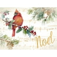 thumbnail image 2 of Loreth, Lanie 18x15 White Modern Wood Framed Museum Art Print Titled - Holiday Cardinal II, 2 of 4