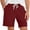 RD1, variant on Mens Lounge Shorts Summer Elastic Waist Drawstring Straight Leg Relaxed Fit Casual Shorts with Pockets