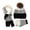 Black, variant on Odeerbi Toddler Boys Girls Winter Knitted Beanie Hat Scarf Gloves Set Children Knit Hat Warm Scarf Gloves Three Piece Thickened Pullover Hat Red One Size