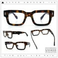 thumbnail image 2 of Retro Vintage Style Thick Plastic Horn Rim Blue Light Filter Computer Glasses Tortoise, 2 of 8