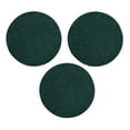 thumbnail image 1 of Furnish My Place Modern Plush Solid Forest Green Color Rug - Pets and Kids Friendly Rug, Indoor/Outdoor Mat, Area Rugs Great for Kids, Pets, Living Room, Made in USA, 18" Round - Set of 3, 1 of 12
