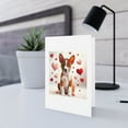 thumbnail image 5 of DistinctInk Greeting Card / Note Card - Valentine's Day Basenji Puppy - PACK of 10, 5 of 7