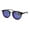 Black Gold Teal Mirror, variant on Womens Designer Fashion Round Keyhole Horn Rim Plastic Sunglasses Grey Tortoise Smoke Mirror