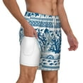 thumbnail image 3 of Goofa Sea Underwater Jellyfish Printed Men's Swim Trunks Board Shorts Quick Dry Mens Swimming Trunks with Compression Liner,Breathable Fit Hawaii Beach Shorts-Medium, 3 of 9