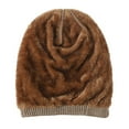 thumbnail image 3 of Men's Women's Winter Beanie Hat Warm Knit Hat Thick Fleece Lined Winter Cap, 3 of 6