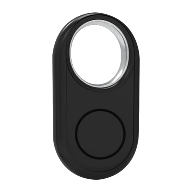Localizador de mascotas,Rastreo GPS portátil Rastreo móvil Anti pérdida,Localizador de llaves inteligente con dispositivo de seguimiento GPS,Mini localizador de rastreo GPS con Negro
