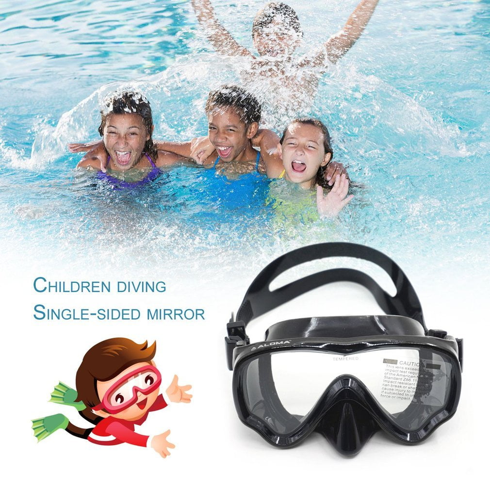 AM-100J Children Kid Anti-fog Silicone Diving Mask Goggles Swimming Equipment by