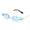 fire-blue, variant on Cross-border European and American new style personalized rimless sunglasses with flame-shaped colorful ocean lenses for foreign trade