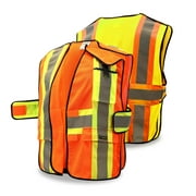 KwikSafety CAPITAL Hi Vis Reflective ANSI PPE Breakaway Class 2 Safety Vest Size: S/M, Color: Yellow