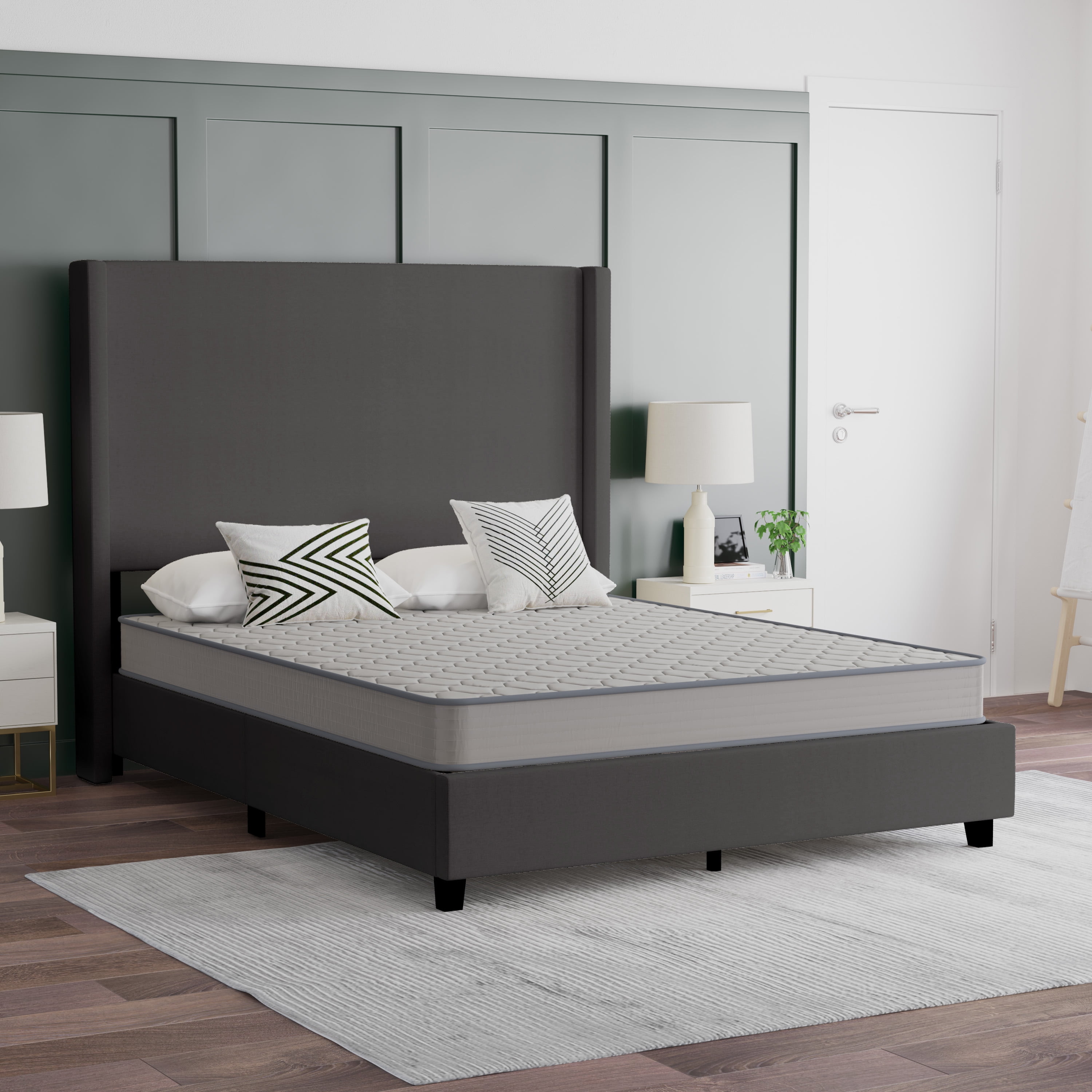 Emma + Oliver 6" Hybrid Innerspring Mattress In A Box, Queen