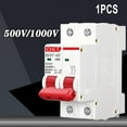 thumbnail image 2 of DC Circuit Breaker 500V 2 Pole Double MCB Solar PV 10 16 20 32 40 63 Amp DC Circuit Breaker 2 Pole Double MCB Solar Photovoltaic, 2 of 6