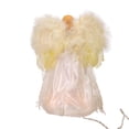 thumbnail image 4 of Kurt Adler 12-Inch 10-Light Ivory Angel Treetop, 4 of 4