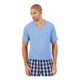 thumbnail image 1 of Nautica - Camiseta para dormir de pijama de punto sÃ³lido para hombre, azul, grande Nautica Camiseta de manga corta, 1 of 2