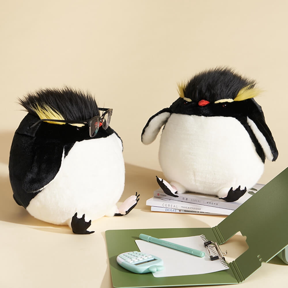 Chubby Rockhopper Penguin Stuffed Animal Plush Toy, Penguin Plushies