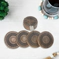 thumbnail image 4 of Mango Wood 4 Pc Coasters Gravés Black, 4 of 5