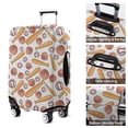 thumbnail image 5 of White Orange Baseball Gear Pattern Luggage Cover Fashion Suitcase Cover Baggage Covers Fit 25-28 Inch Luggage (Go Travel), 5 of 5