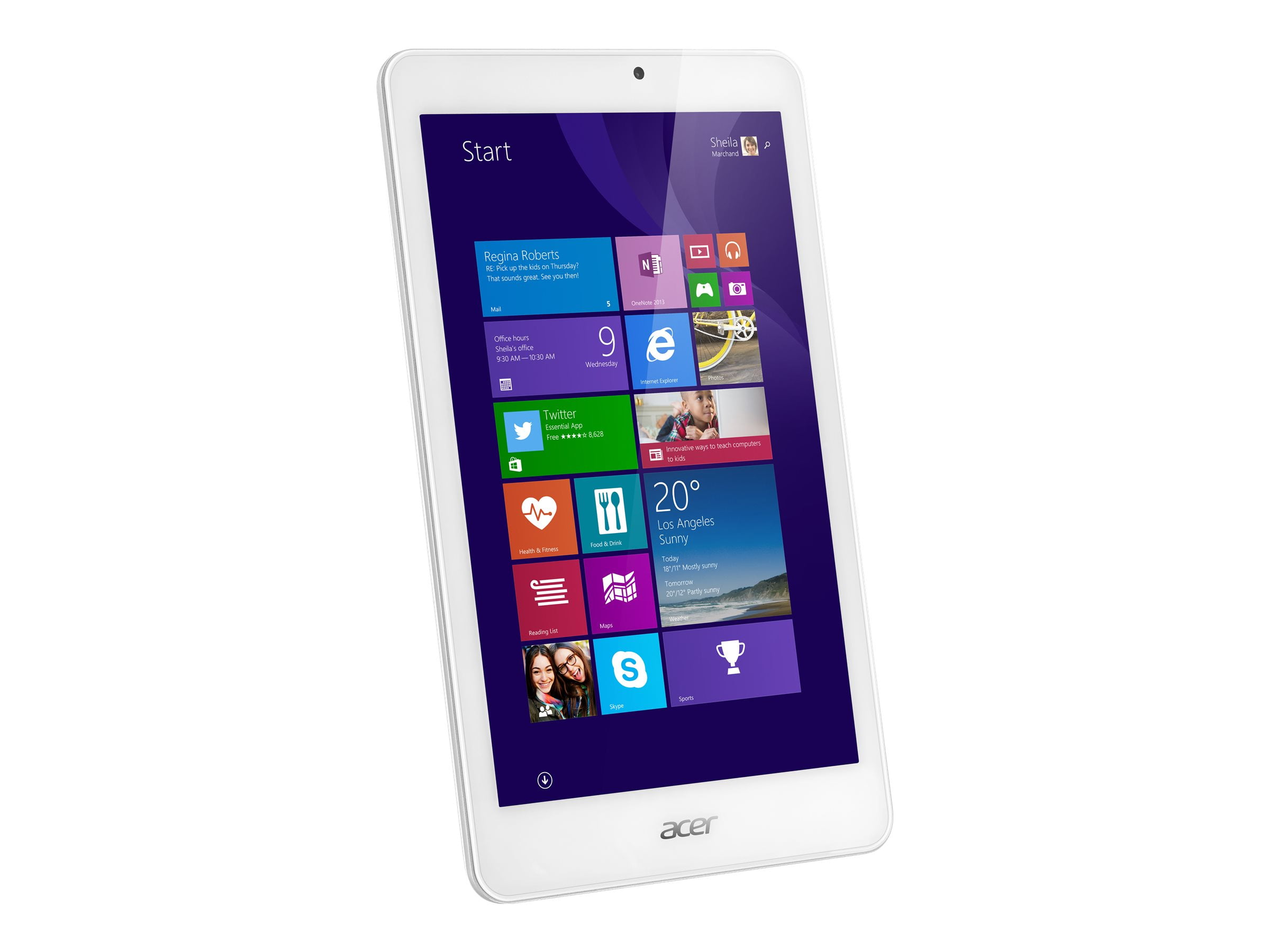 Acer Iconia Tab 8 W W1 810 1193 Tablet Atom Z3735g 1 33 Ghz Win 8 1 With Bing 32 Bit 1 Gb Ram 32 Gb Emmc 8 Ips Touchscreen 1280 X 800 Hd Graphics White Walmart Com Walmart Com
