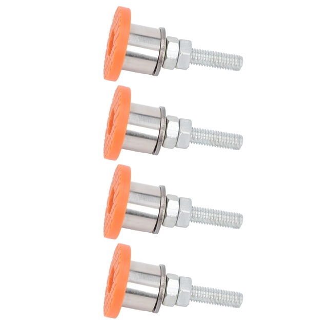 Pieds Réglables Tapis en Caoutchouc, Tige en Acier Inoxydable 4 Pcs Usage Polyvalent Pieds de Nivellement pour Machine de Découpe