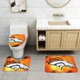 thumbnail image 2 of Juego de alfombras de baño de 3 piezas del equipo Broncos Alfombra antideslizante para baño de 24 x 16 pulgadas, 2 of 7