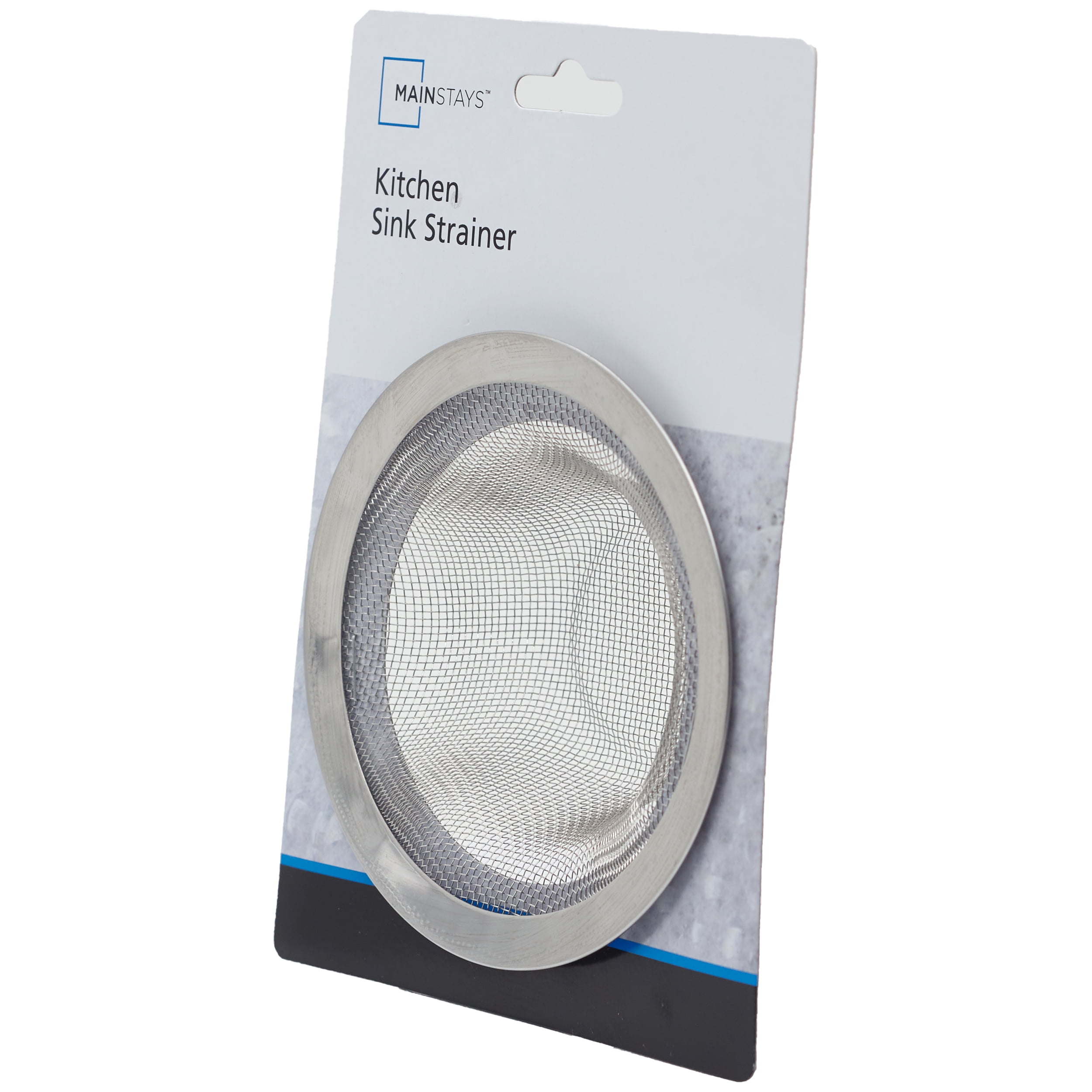 Mainstays Stainless Steel Universal Shower Strainer with Rubber Gasket - Gray - 5.75 in