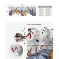 thumbnail image 5 of Tie Up Valance Curtain for Kitchen,Thanksgiving Pumpkin Eucalyptus Leaves Rod Pocket Short Curtains Adjustable Tie-Up Shade Valances,Wood Board Window Treatment for Bathroom Living Room Bedroom, 5 of 8